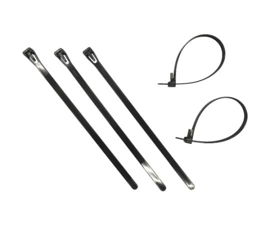 結束タイ　リピートタイ15入　7.3mm×200mm　ブラック