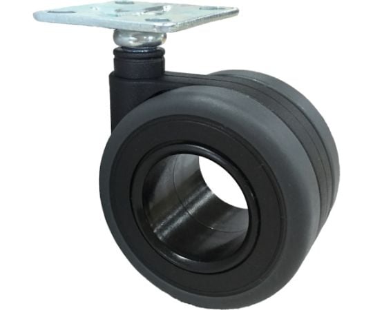 デザイン双輪キャスター「Koo」　プレート　自在　65mm