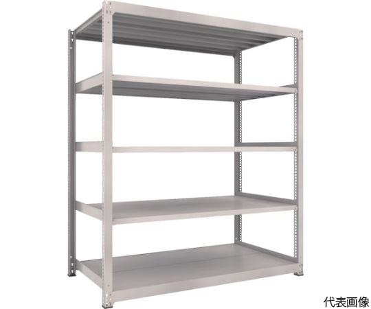 スチールラック M3型中量棚 900×1121×H2100 5段 単体 ネオグレー
