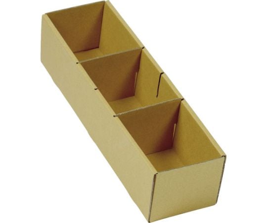 大型パーツケース 段ボールバンラックケースL型引出し 内寸110×445×H110 仕切板2枚付