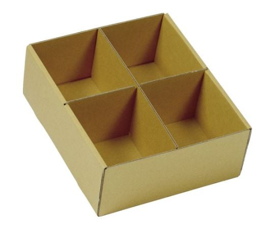 大型パーツケース 段ボールバンラックケースM型引出し 内寸245×294×H110 仕切板2枚付