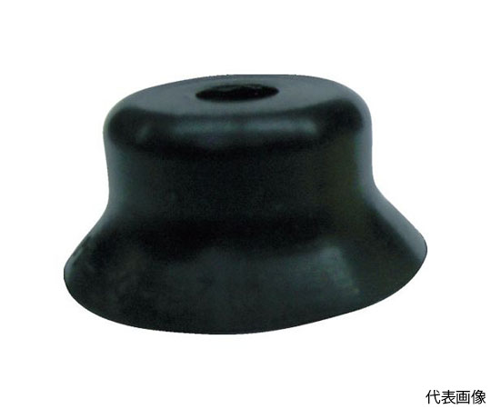 吸着パッド　平型ワンタッチ取付　Φ3.5　ニトリルゴム　黒色