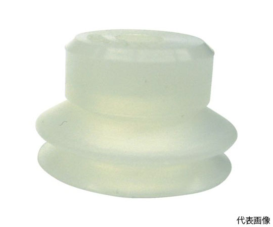 吸着パッド　ジャバラワンタッチ取付　Φ8　シリコンゴム　乳白色