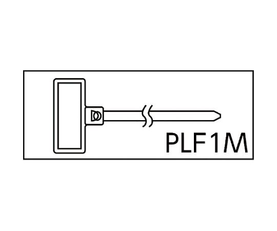 旗型タイプナイロン結束バンド　難燃性白　（1000本入）　PLF1M-M69