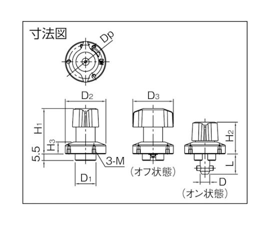 サムターンクランパー（自在アプローチ）　QCTHA0525-10