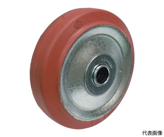 プレス金具用　赤ゴム車輪　100