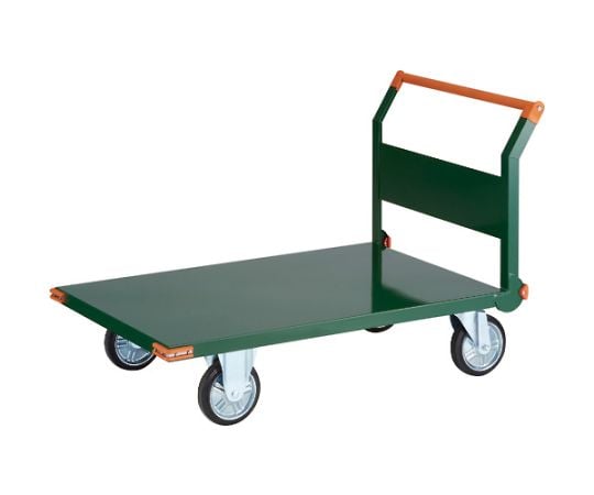 鋼鉄製運搬車　1200X750　ハンドル側自在車