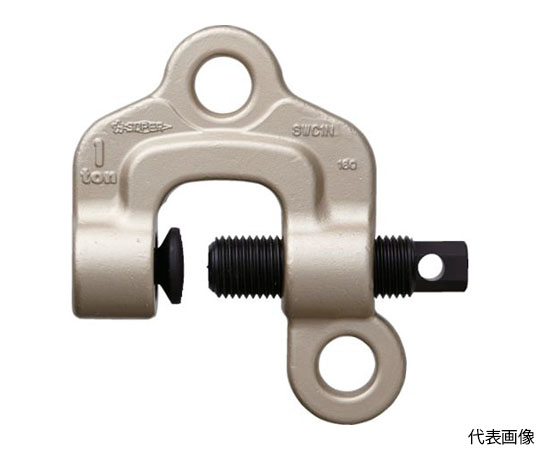 ねじ式クランプ スクリューカムクランプ（ダブル・アイ型） 基本使用荷重2t 両口ラチェットレンチ（ショートタイプ）：17×21付