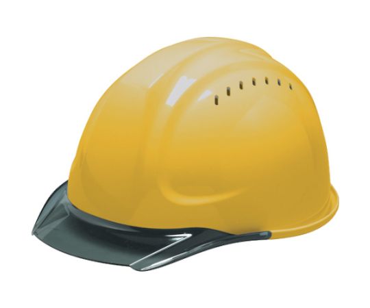 透明バイザーヘルメット SYA-CV 帽体色イエロー バイザー色スモーク