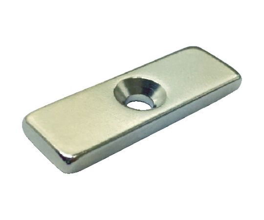 ネオジム角形磁石 皿ネジ穴付 30mmX10mmX3mm M3 1個入