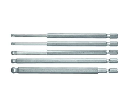ロングボールポイント六角ビット　5本組セット