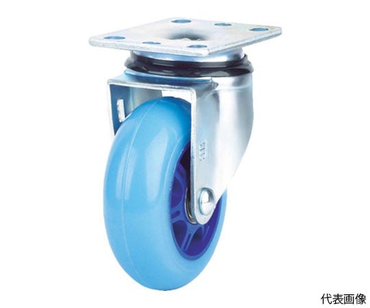 高弾性ウレタンキャスター　自在　PU車　127mm