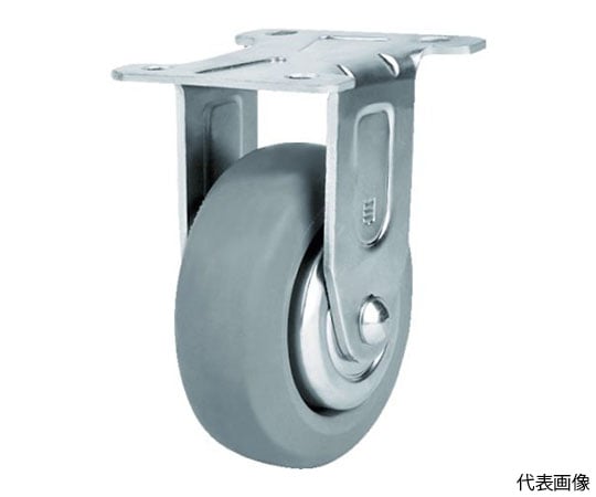 高弾性ゴムキャスター　固定　MIRゴム車　127mm