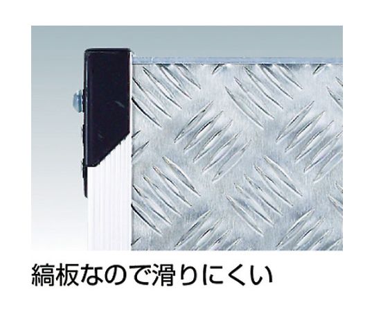 アルミ合金製作業台　縞鋼板　1段　高さ0.25m　600X400　TSFC-1625