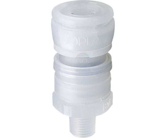 樹脂ソケット 相手側取付Rc（PT）1/4 ジョプラPPシリーズ