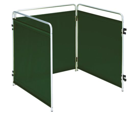 小型溶接遮光フェンス　900mm角　三面セット　深緑