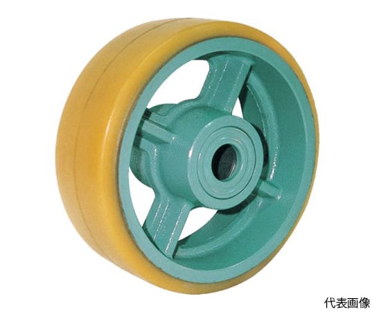 鋳物重荷重用ウレタン車輪ベアリング入