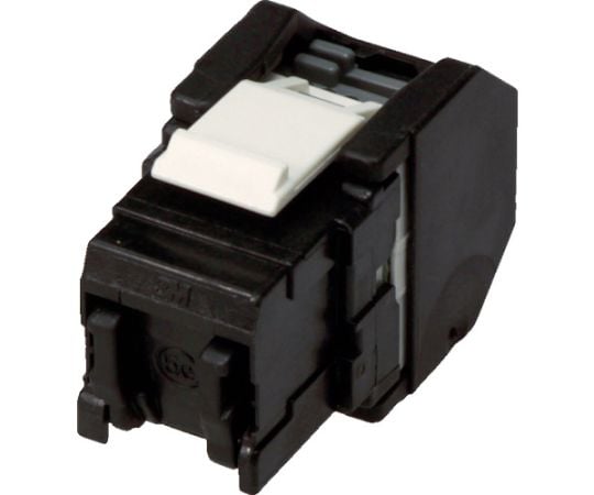 RJ45モジュラージャック　ツールレスタイプ　Cat5e　黒