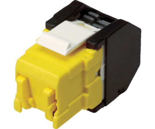 RJ45モジュラージャック　ツールレスタイプ　Cat5e　黄