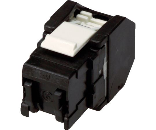 Cat6　RJ45モジュラージャック　ツールレスタイプ　黒