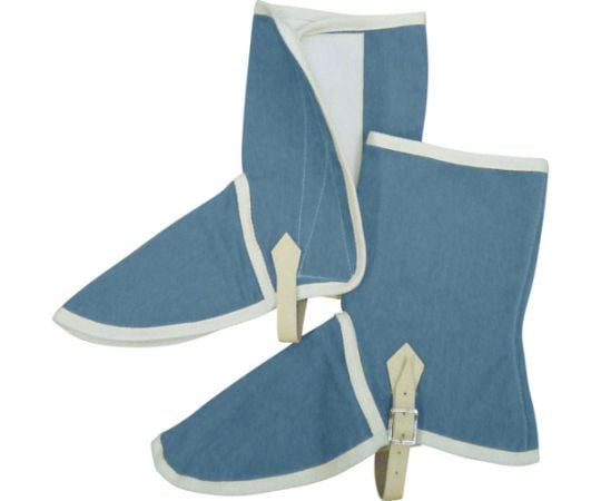 ハイブリッド（耐熱・耐切創）保護具　足カバー　ネイビーブルー