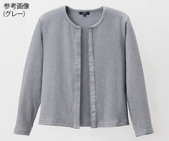 スナップボタンカーディガン グレー L