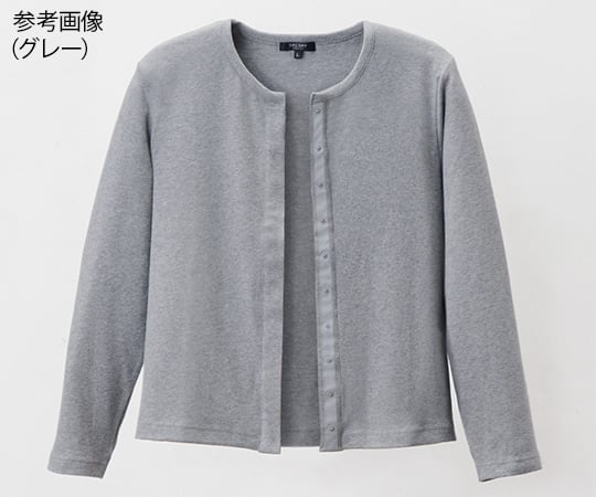 スナップボタンカーディガン グレー LL
