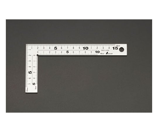 75x150mm 厚手幅広シルバー曲尺