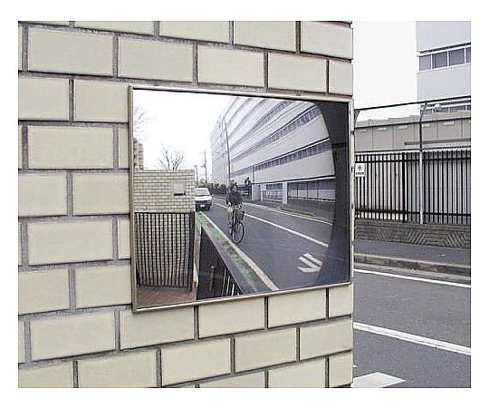 480x370mmﾌﾗｯﾄ型凸面機能ﾐﾗｰ(車庫用ﾋﾞｽ止式