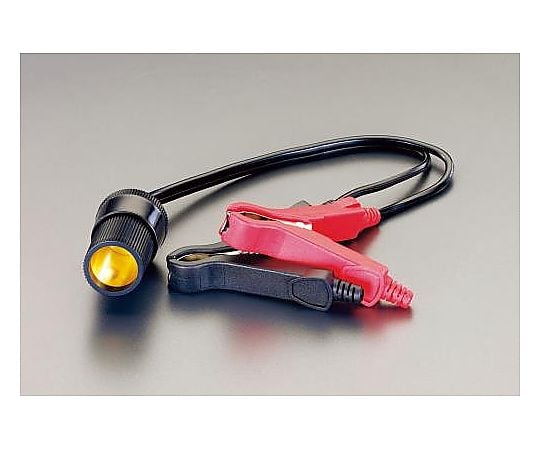 [ﾊﾞｯﾃﾘｰｸﾘｯﾌﾟ付] DC12V シガーソケット