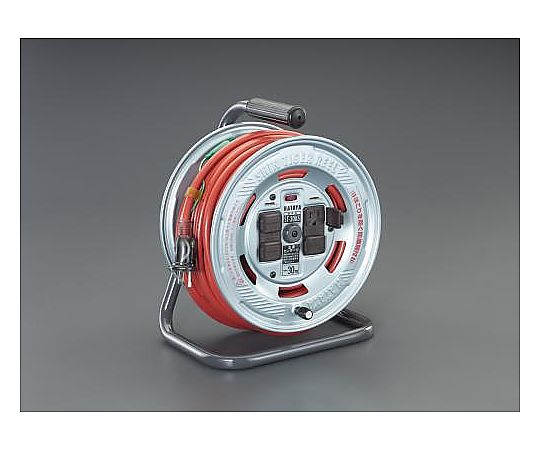 AC125V/15A/30m コードリール(ｱｰｽ付)