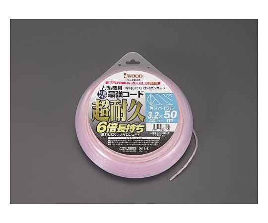 3.2mmx50m ﾅｲﾛﾝｶｯﾀｰ用ｺｰﾄﾞ(超耐久/ｽﾊﾟｲﾗﾙ)