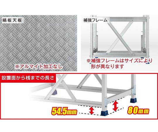 62-9163-40 1000x600mm/0.5m/1段 作業台 EA903BP-25 【AXEL】 アズワン