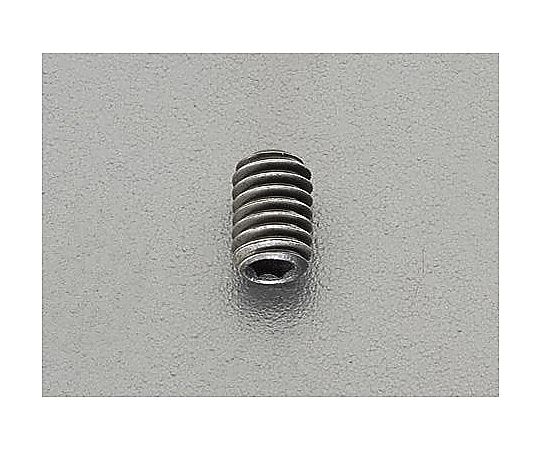 M 5x10mm六角穴付止めねじ(ｽﾃﾝﾚｽ/黒色/4本)