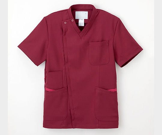 男子スクラブ バーガンディ　S