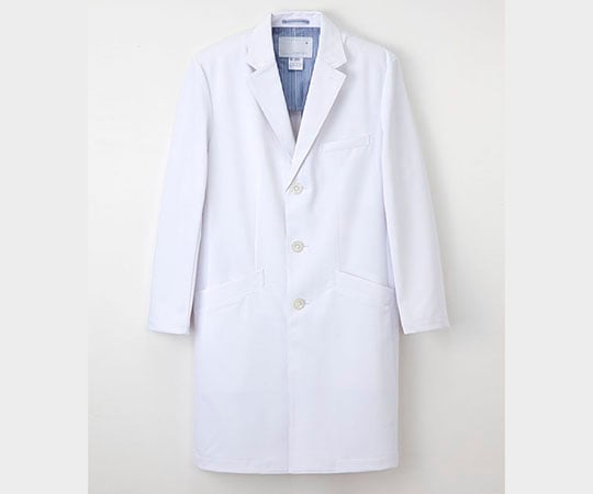 男子シングルドクターコート ホワイト　LL