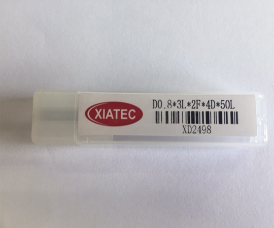 超硬2枚刃高硬度ダイス鋼加工用ソリッドエンドミル D0.8B 10本/1セット