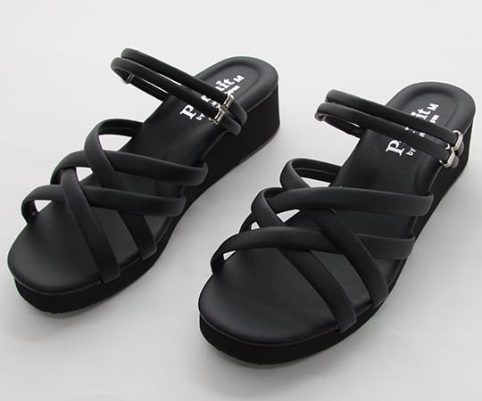 マルチストラップ2WAYサンダル　ブラック　LL（24.5～25.0cm）