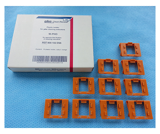 洗浄インジケータ用プラスチックホルダー 10個入 GKE800-102-ENS