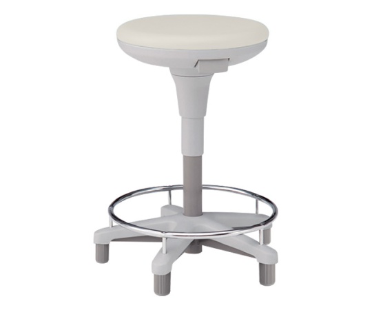 足掛スツール（患者用） KSK グライド 背なし オフホワイト
