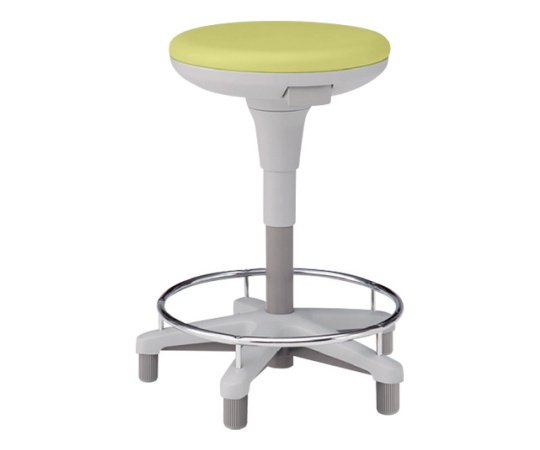 足掛スツール（患者用） KSK グライド 背なし アボカドグリーン