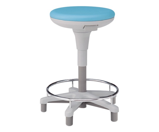 足掛スツール（患者用） KSK グライド 背なし ターコイズブルー
