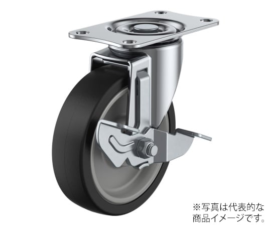 E-S型キャスター 自在車プレート式（ストッパー付）
