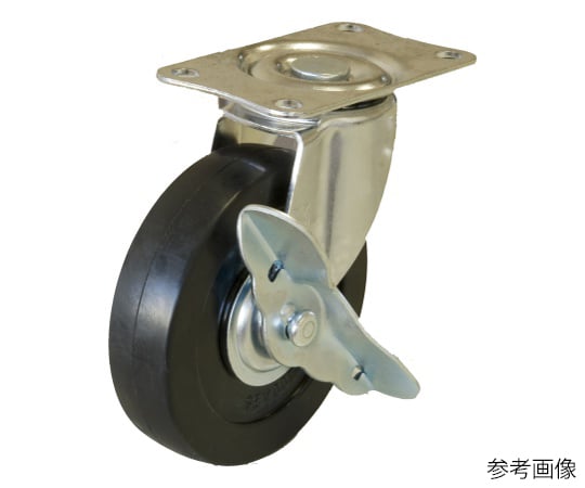 E-S型キャスター 自在車プレート式（ストッパー付）