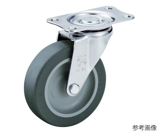 E型キャスター 自在車プレート式
