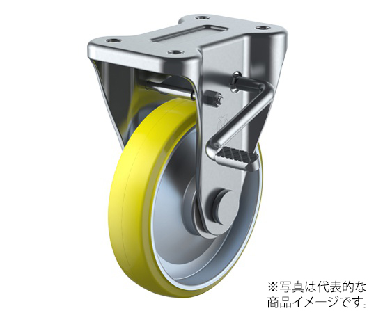 KB型キャスター 固定車プレート式（ストッパー付）