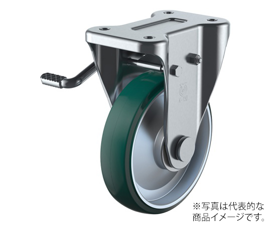 KB型キャスター 固定車プレート式（ストッパー付）