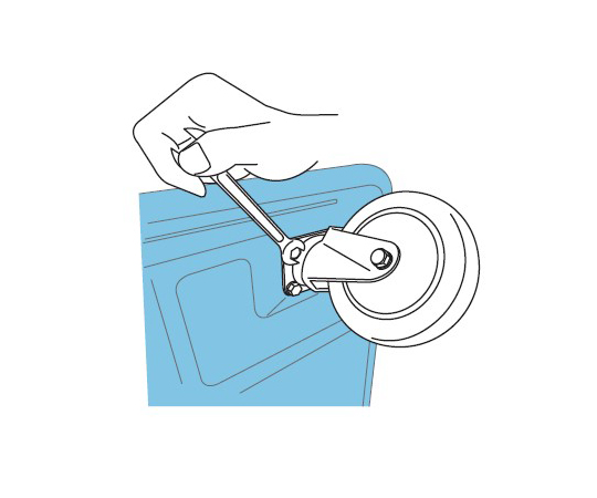 SGR型キャスター 固定車プレート式