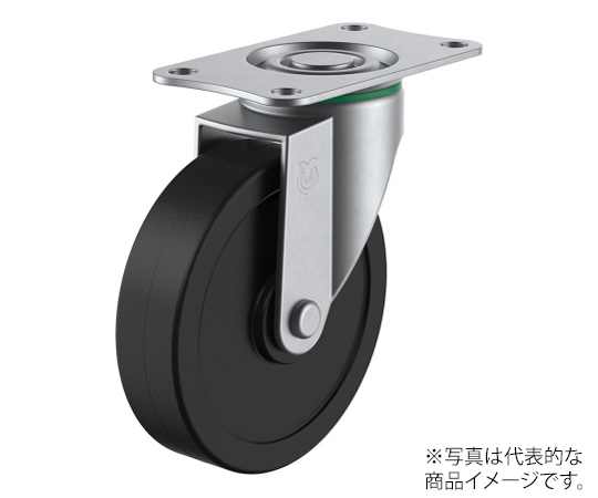 SUS-E型キャスター 自在車プレート式 径50mm ゴム車輪