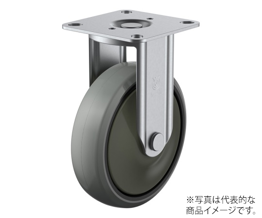 SUS-K2型キャスター 固定車プレート式 径150mm ウレタン車輪（ナイロンホイル）